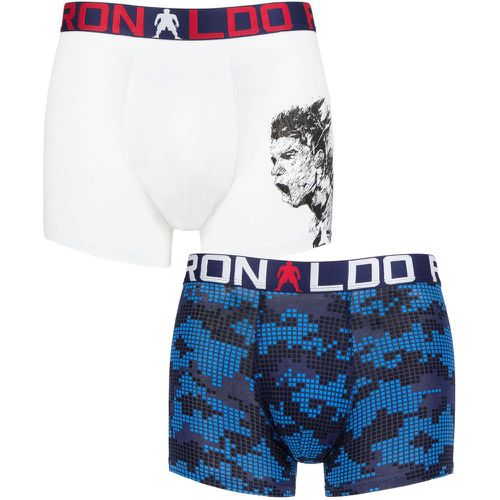 Boys 2 Pack Cotton Boxer Shorts Solid /Print 4-6 Years - CR7 - Modalova
