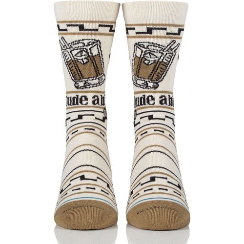 Mens and Women's 1 Pair The Big Lebowski The Dude Combed Cotton Socks Tan 3-5.5 - Stance - Modalova