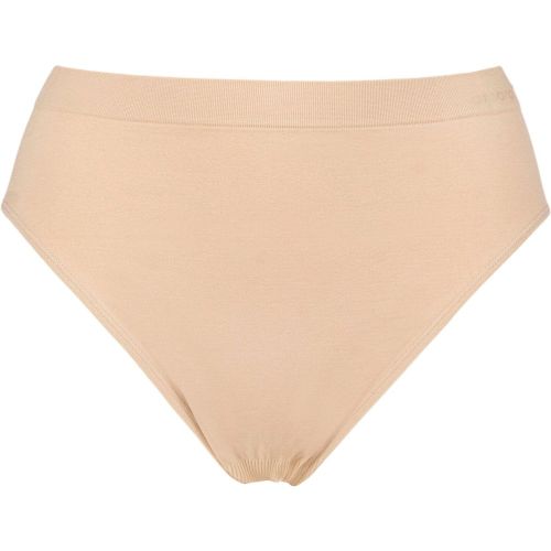 Women's 1 Pack Curvesque Hi Cut Brief Nude UK 16-18 - Ambra - Modalova