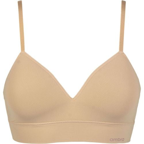 Women's 1 Pack Bondi Bare Longline Bra Underwear Rose Beige UK 10-12 - Ambra - Modalova