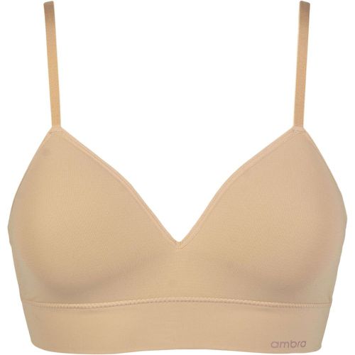 Women's 1 Pack Bondi Bare Longline Bra Underwear Rose Beige UK 12-14 - Ambra - Modalova