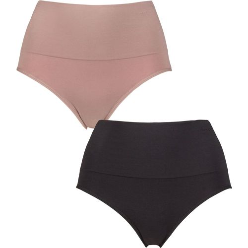 Ladies 2 Pack Ambra Seamless Smoothies Full Brief Underwear Mocca UK 12-14 - SockShop - Modalova