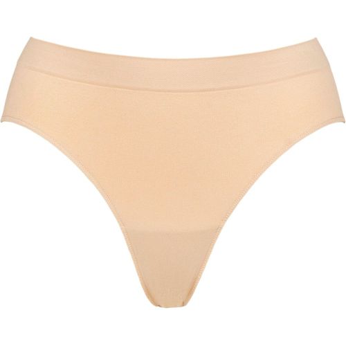 Ladies 1 Pack Bare Essentials Hi Cut Brief Underwear Rose Beige UK 8-10 - Ambra - Modalova