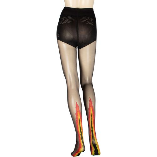 Women's 1 Pair Ardor Sheer Flame Tights Extra Large - Trasparenze - Modalova