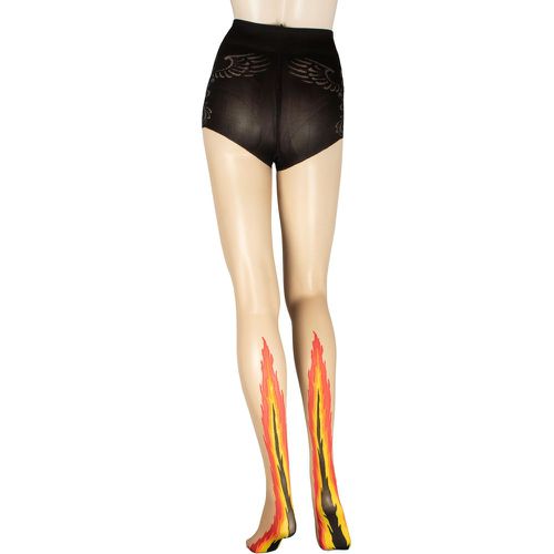 Women's 1 Pair Ardor Sheer Flame Tights Cosmetic Large - Trasparenze - Modalova