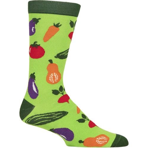 Mens and Women's 1 Pair Shared Earth Fair Trade Vegetables Bamboo Socks Vegetables UK 7-12 - SockShop - Modalova