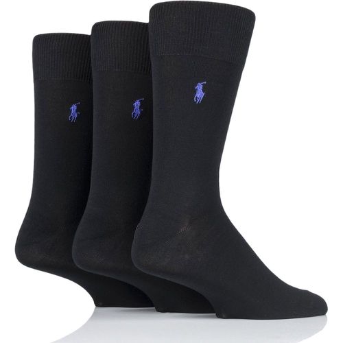 Pair Mercerized Cotton Flat Knit Plain Socks Men's 5-8 Mens - Ralph Lauren - Modalova