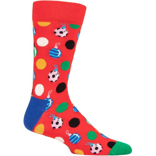 Mens and Ladies 1 Pair Baubles Socks Multi 4-7 Unisex - Happy Socks - Modalova