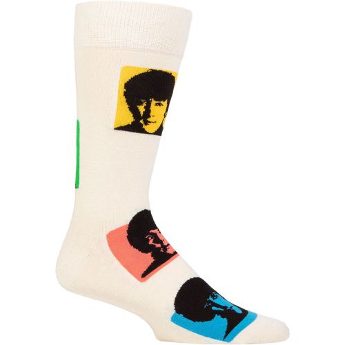 Mens and Ladies 1 Pair Beatles Silhouettes Socks Multi 4-7 Unisex - Happy Socks - Modalova