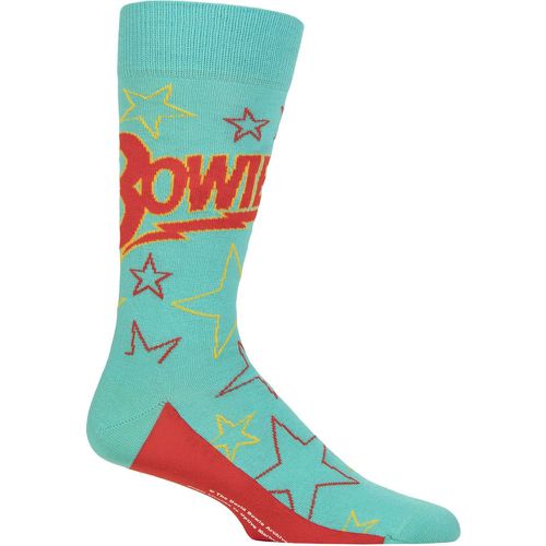 Music Collection 1 Pair David Bowie Cotton Socks Stars One Size - SockShop - Modalova