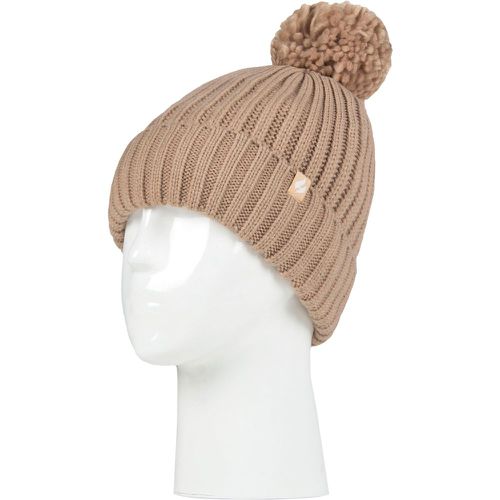 Women's 1 Pack SOCKSHOP Arden Pom Pom Hat Beige One Size - Heat Holders - Modalova