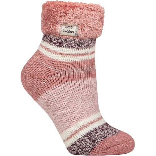 Women's 1 Pair Heat Holders Sleep Turn Over Cuff Socks Halda Muted Coral 4-8 - SockShop - Modalova