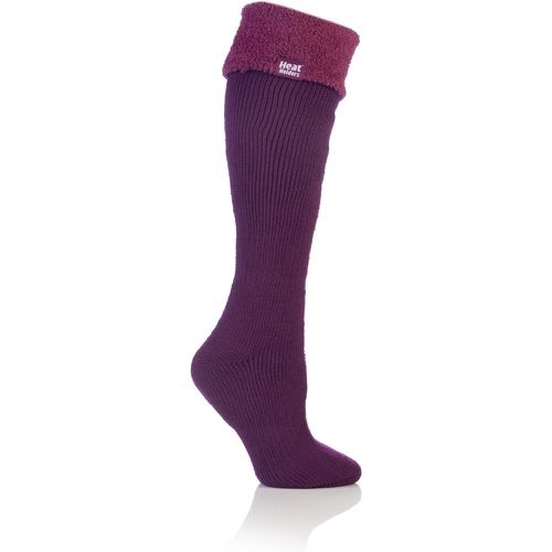 Women's 1 Pair SOCKSHOP Wellington Boot Thermal Socks Deep Fuchsia 4-8 Ladies - Heat Holders - Modalova