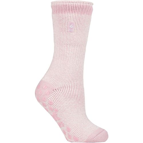 Women's 1 Pair SOCKSHOP 2.3 TOG Plain and Patterned Slipper Socks Florence Dusted 4-8 Ladies - Heat Holders - Modalova