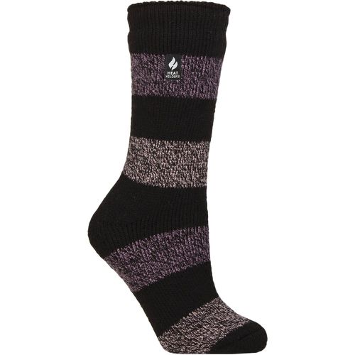 Women's 1 Pair SOCKSHOP 2.3 TOG Patterned Thermal Socks Neve / Mulberry 4-8 - Heat Holders - Modalova