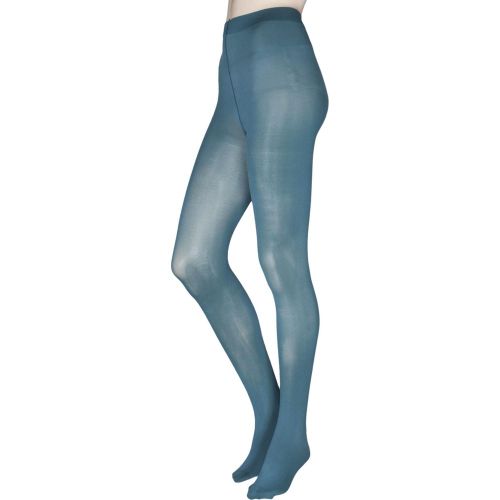 Pair Teal 60 Denier Opaque Tights Ladies Small - Charnos - Modalova