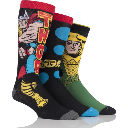 Pair Marvel Thor and Loki Cotton Socks Men's 6-11 Mens - Film & TV Characters - Modalova