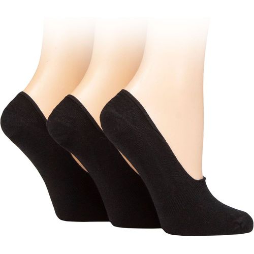 Ladies 3 Pair Organic Cotton Invisible Trainer Socks M/L - Charnos - Modalova