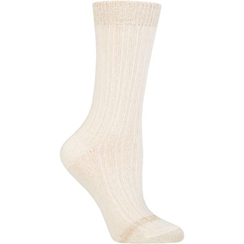 Ladies 1 Pair Cashmere Lurex Top Socks One Size - Charnos - Modalova