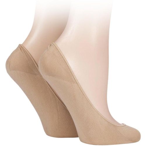 Pair Natural Ballerina Footsies with Gripper Ladies One Size - Charnos - Modalova