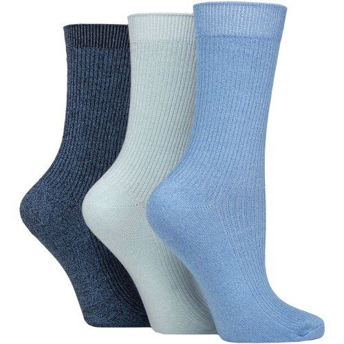 Women's 3 Pair Glenmuir Bamboo Leisure Socks 4-8 Women's - SockShop - Modalova