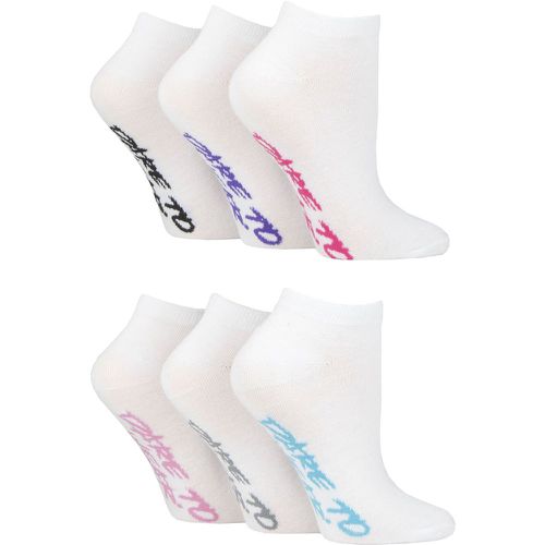 Women's 6 Pair SOCKSHOP Patterned and Plain Trainer Socks Plain 4-8 - Dare To Wear - Modalova