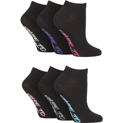 Women's 6 Pair SOCKSHOP Patterned and Plain Trainer Socks Plain 4-8 - Dare To Wear - Modalova