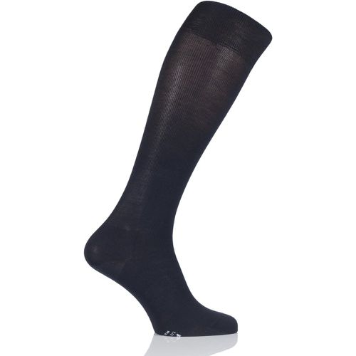 Pair Navy Ultra Energising Cotton Compression Socks Men's 10-11 (41-46cm Calf Width) Mens - Falke - Modalova