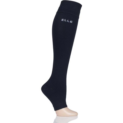 Pair Navy Milk Compression Open Toe Socks Ladies Small - Elle - Modalova