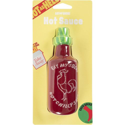EAT MY SOCKS 1 Pair Hot Sauce Sriracha Cotton Socks Hot Sauce One Size - SockShop - Modalova