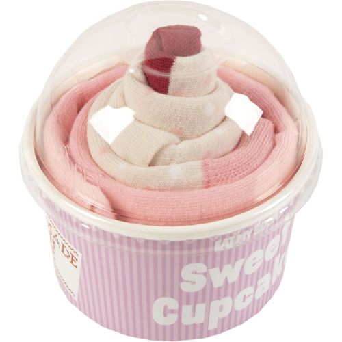 Pair Sweet Cupcake Cotton Socks Strawberry One Size - EAT MY SOCKS - Modalova