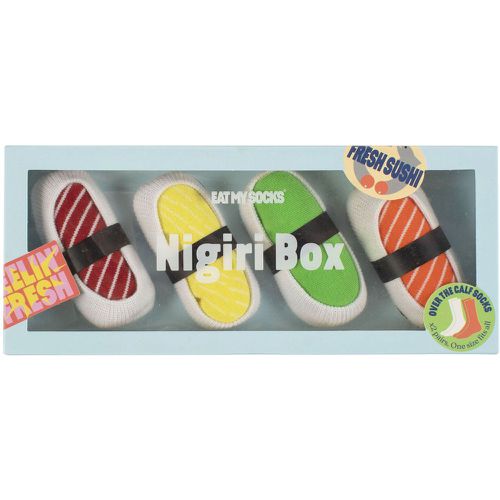 EAT MY SOCKS 2 Pair Sushi Box Cotton Socks Nigiri One Size - SockShop - Modalova