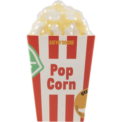 EAT MY SOCKS 1 Pair Popcorn Cotton Socks Cinema Popcorn One Size - SockShop - Modalova