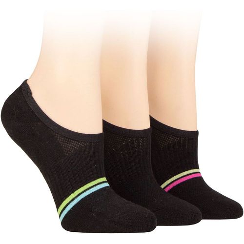 Women's 3 Pair Cotton Sports Shoe Liner Socks UK 4-8 - Pringle - Modalova