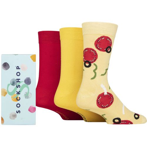Mens 3 Pair Bamboo Bright Gift Boxed Socks That's Amore 7-11 Mens - SockShop - Modalova