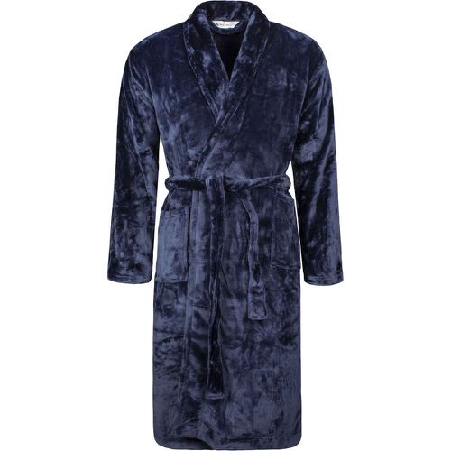 Mens 1 Pack SOCKSHOP Fleece Dressing Gown Navy XL - Heat Holders - Modalova