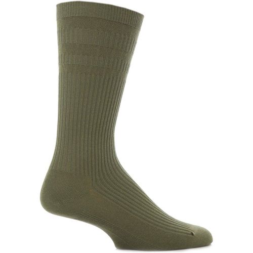Pair Olive Original Cotton Softop Socks Men's 6-11 Mens - HJ Hall - Modalova