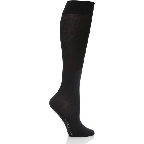 Pair Dark Navy Cotton Touch Knee High Socks Ladies 5.5-8 Ladies - Falke - Modalova