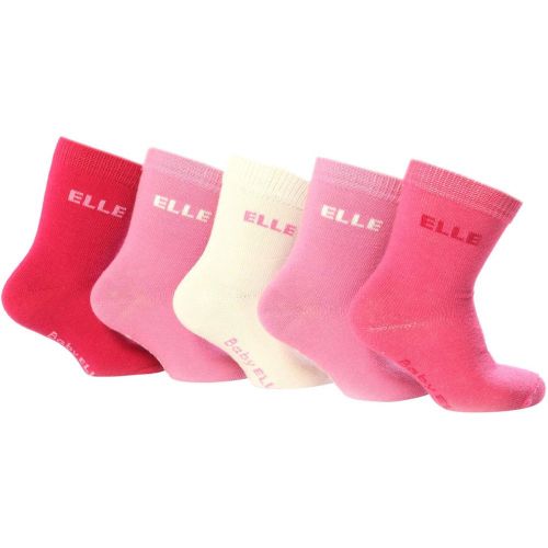 Pair Baby Plain Socks Girls 0-0 Baby (0-6 Months) - Elle - Modalova