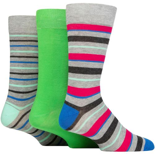 Mens 3 Pair Wildfeet Patterned Spots and Stripes Bamboo Socks Stripey Light 7-11 - SockShop - Modalova