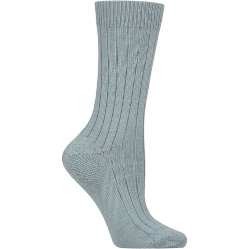 Women's 1 Pair Pantherella Rachel Rib Merino Wool Socks Duck Egg 4-7 Womens - SockShop - Modalova