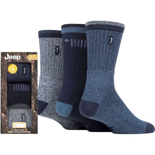 Mens 3 Pair Terrain Leisure Socks Gift Box Navy / Sky 6-11 Mens - Jeep - Modalova