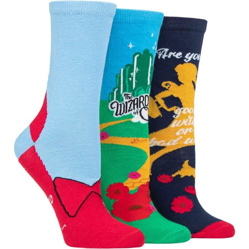 Women's 3 Pair SOCKSHOP Wizard of Oz Cotton Socks 4-8 Ladies - Film & TV Characters - Modalova