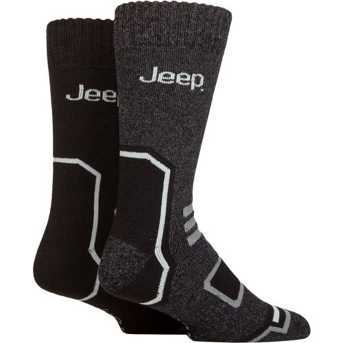 Mens 2 Pair Jeep Thermal Boot Socks / Charcoal 6-11 - SockShop - Modalova