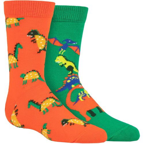 Kids 2 Pair Dinos Socks Multi 0-12 Months - Happy Socks - Modalova