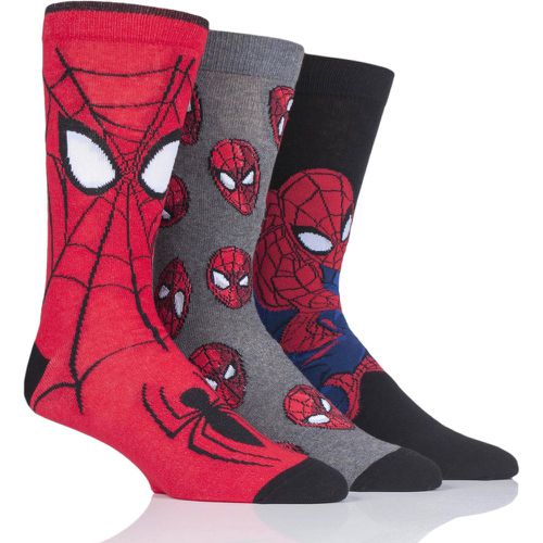 Pair Marvel Spider-Man Cotton Socks Unisex 6-11 Mens - Film & TV Characters - Modalova