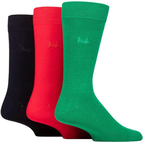 Mens 3 Pair Plain Rupert Bamboo Socks Green / Red / Navy 7-11 - Pringle - Modalova
