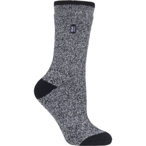 Women's 1 Pair SOCKSHOP 1.6 TOG Lite Patterned and Striped Socks Twist / Light Grey 4-8 Ladies - Heat Holders - Modalova