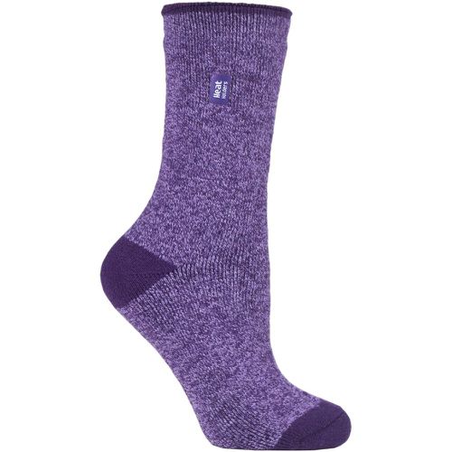 Women's 1 Pair SOCKSHOP 1.6 TOG Lite Patterned and Striped Socks Twist / Lilac 4-8 Ladies - Heat Holders - Modalova