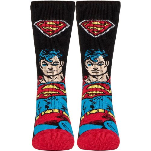 Mens 1 Pair SOCKSHOP DC 1.6 TOG Lite Superman Thermal Socks 6-11 Mens - Heat Holders - Modalova